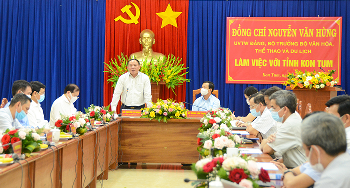1. Bộ trưởng VHTTDL làm việc tại tỉnh Kon Tum 2021