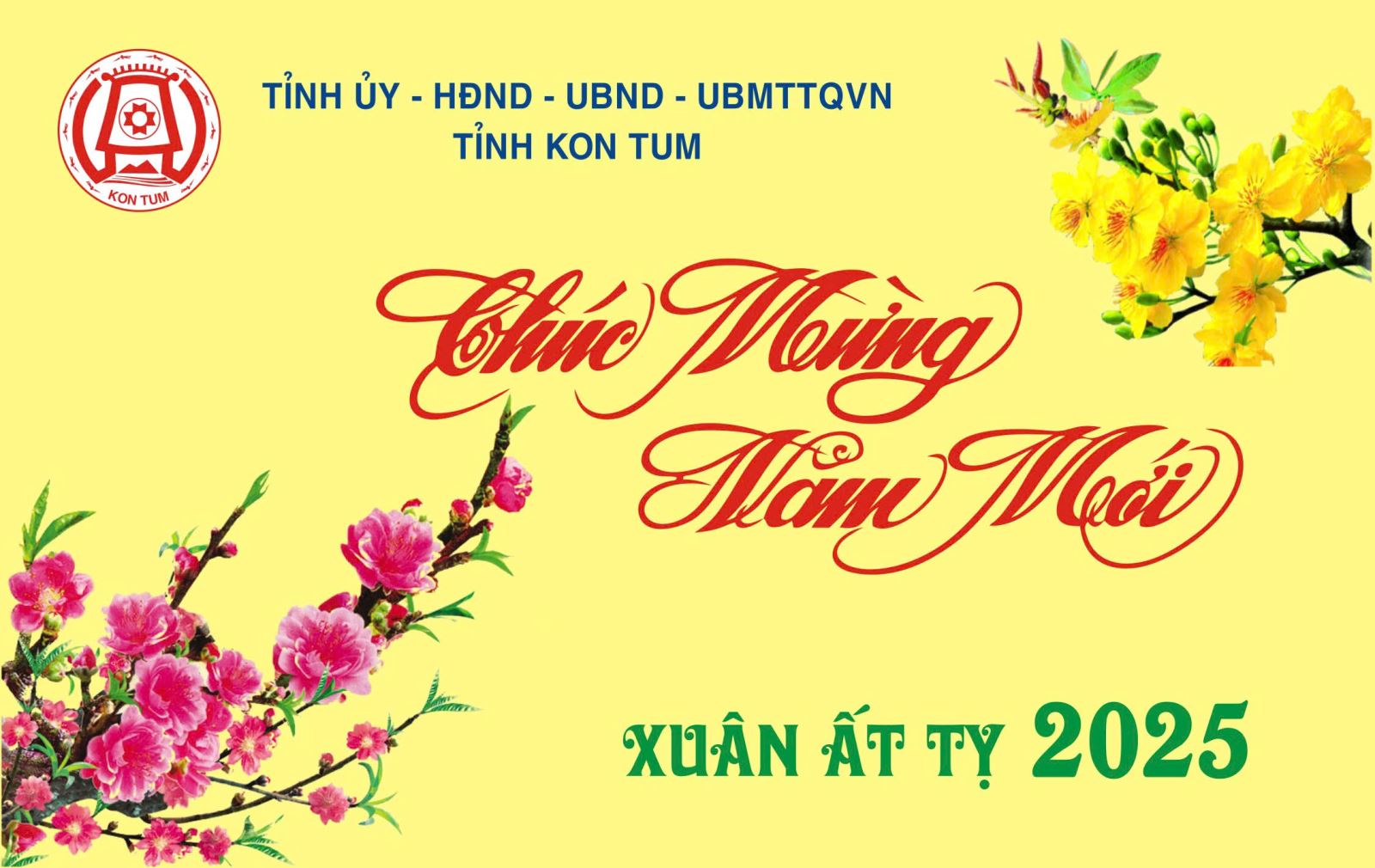 Thư chúc mừng năm mới của Tỉnh ủy, HĐND, UBND, UBMTTQVN tỉnh